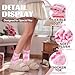 Anlisim Fuzzy Socks for Women Cozy Fluffy Winter Cabin Girls Slipper Warm Fleece Soft Thick Comfy Valentines Day Gift for Her Galentines Day Gifts Stocking Stuffer Christmas Home Socks(Pink)