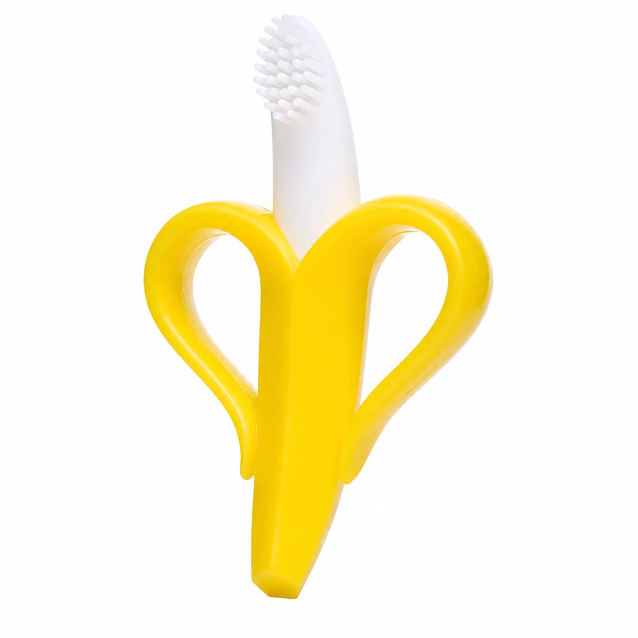 Silicone Banana Teether for Babies 6+ Months, BPA-Free Food-Grade Infant Training Toothbrush with Soft Bristles, Banana-Shaped Gum Massager, Easy-Grip Teething Toy for Oral Comfort-image-7