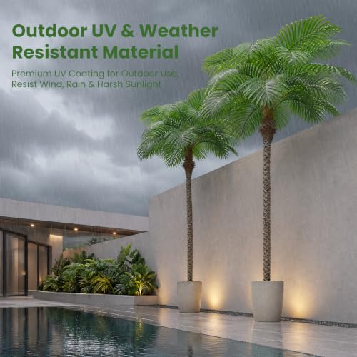 Image of Artificial Palm Trees for Outdoors,8.5ft Tall Fake Plant for Indoor /Outdoor