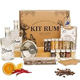 L&G ® Kit preparación e infusión ron casero DIY - Ideas para regalar - Caja de regalo ron diy degustación sorpresa - navidad, san valentín, fiestas, cumpleaños - ingredientes de calidad