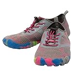 RINNE(リンネ) ウォーターシューズ マリンシューズ 男女兼用 ライトグレー/ピンク 28