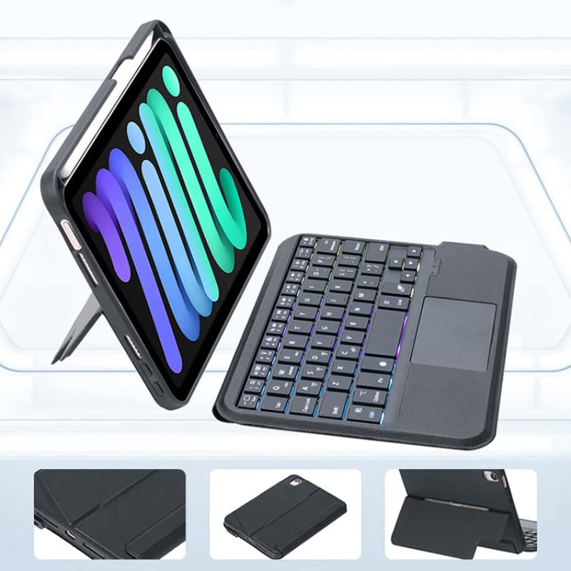 Sengbirch Custodia Tastiera per iPad Mini 6a/7a Gen 8.3, Nero