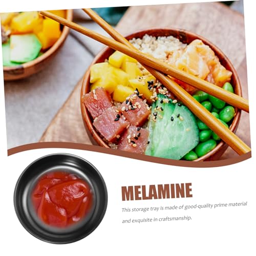 Plato para sushi Cabilock 2 piezas melamina negro miniatura 4