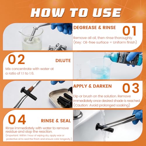 Solución para ennegrecer hierro 7 Fl Oz miniatura 5