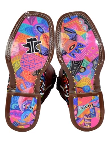 Tin Haul Kids Prismatic Vamp with Ikat Sole Boot3