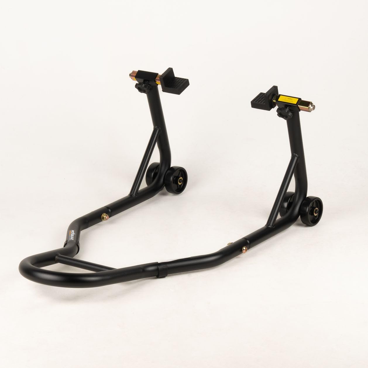 Béquille d'atelier Moto Arrière avec Support en Caoutchouc Black