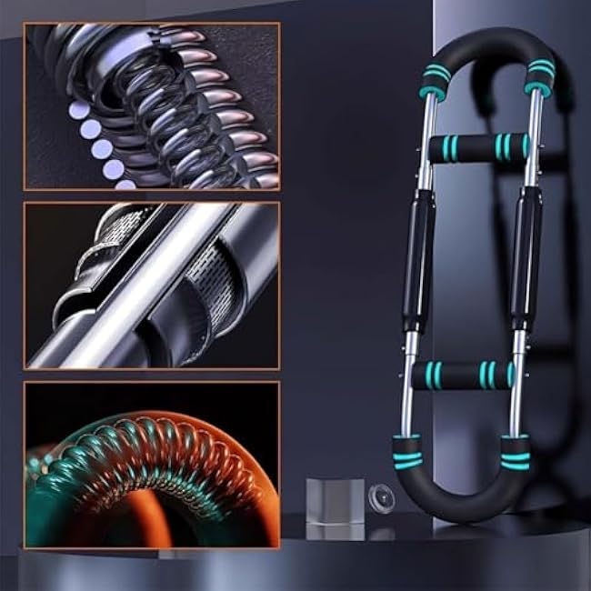 Twister Arm Trainer,Shaker Twister Arm Trainer, 40-100lb Adjustable Chest Workout Equipment, Portable Power Twist Arm Trainer, Forearm Strengthener