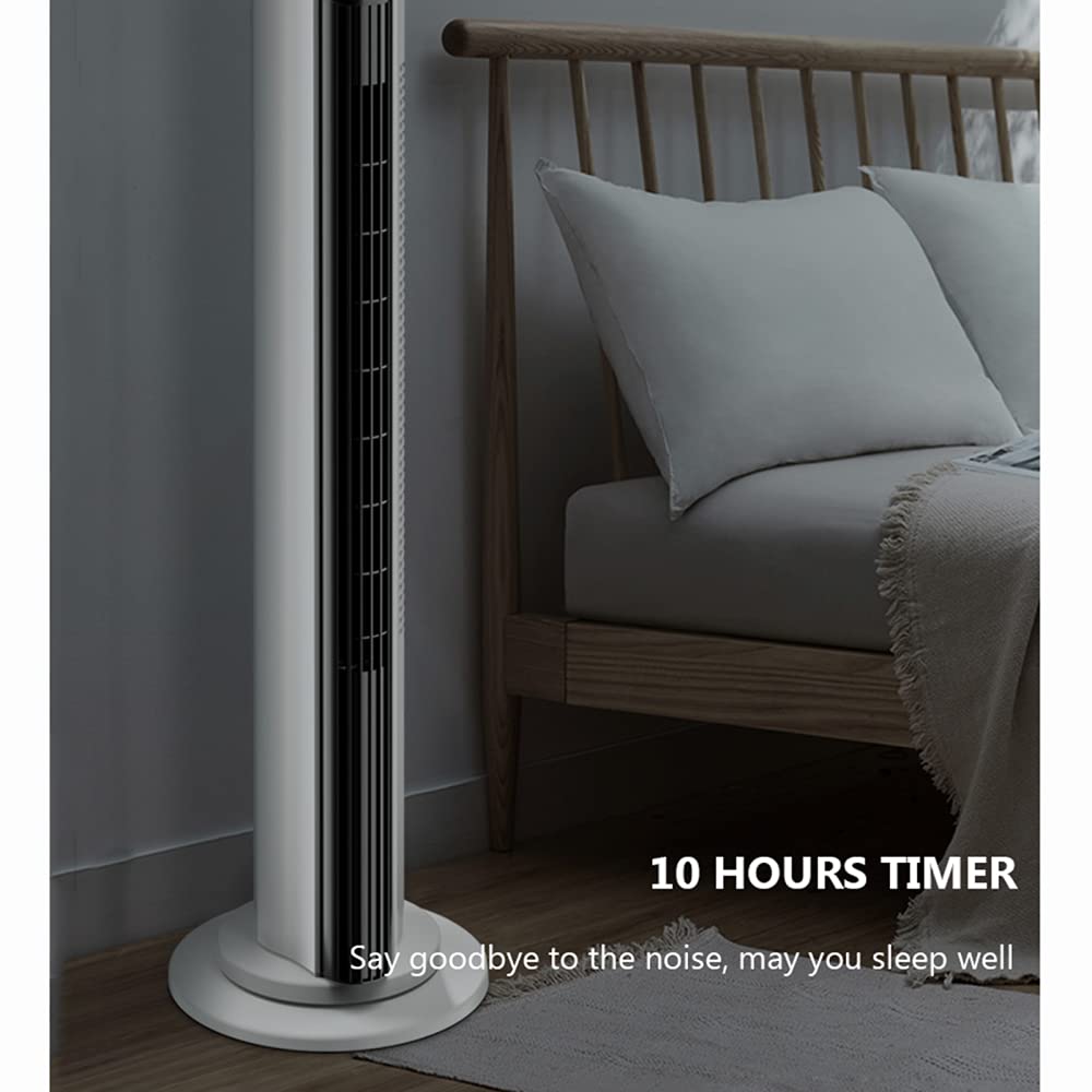 ZXCVB Ventilador De Torre Oscilante,90cm, Oscilación De 80° 45W, 3 Velocidades, 3 Modos Ventilador Super Silencioso,Ventilador Columna Con Mando A Distancia,90cm