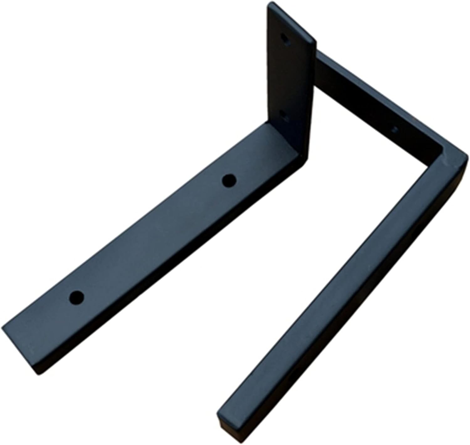 shelf brackets, L Brackets for Shelves, Heavy Duty Shelving Bracket Right Angle Bracket Corner Brace Corner Brackets,for DIY Decoration Home Bookshelf CDs Photo Frame,Black,1 Pair(Size:30cm/12in) ( Co