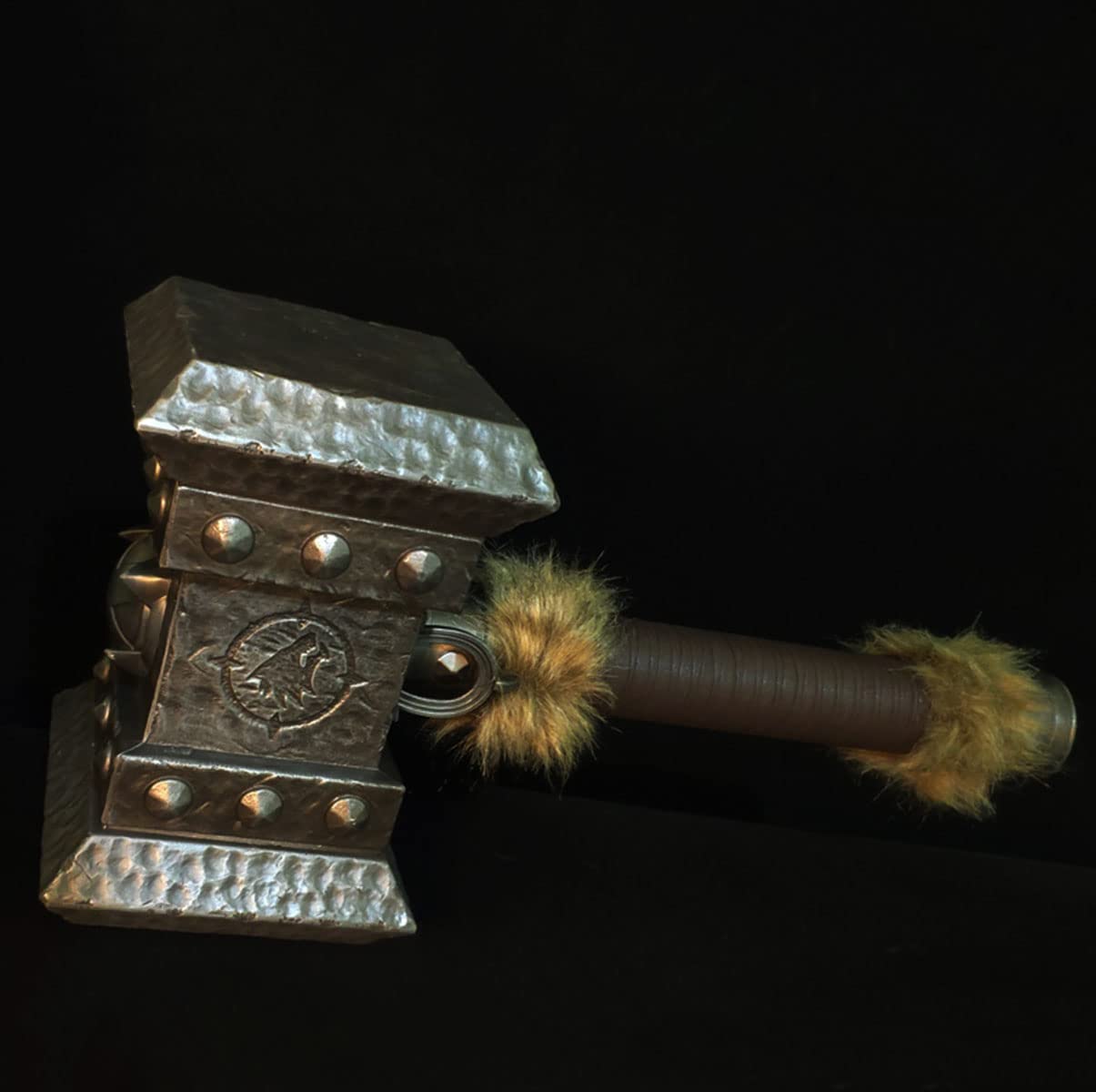 ACBAGIMedieval The Knight War Orc Doom Hammer Metal Weapon Full Size Real Props