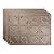 FASÄDE Traditional Style/Pattern 4 Decorative Vinyl 18in x 24in Backsplash Panel in Argent Bronze (5 Pack)