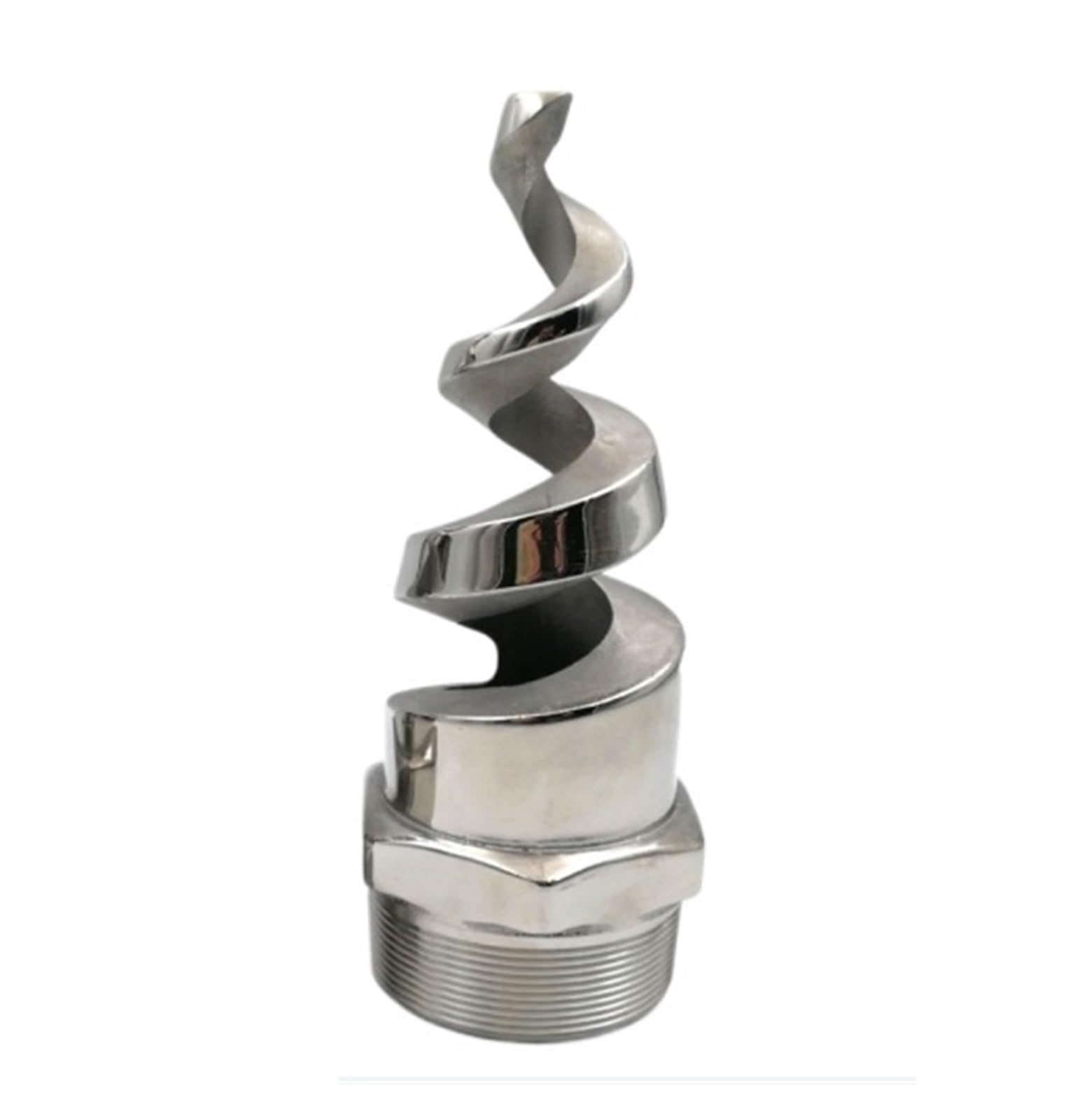 Evwgnpqrv Men's 3I8 Inch 316L Full Cone Spiral Nozzles, Spiral Nozzle 316L Stainless Steel 1/4-1 Inch Thread Cone Atomization Sprinkler Garden(3I8 Inch 316L)