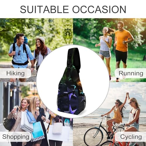 Mochila tipo Sling blanca para día y trekking miniatura 6