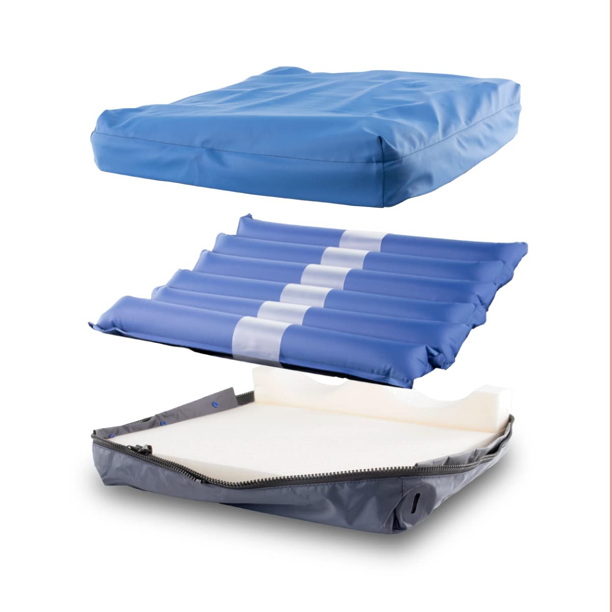 Mobiclinic® pro, Cuscino antidecubito ad aria, Ares, Marchio europeo, Ortopedico, Marcatura ce, Per sedia a rotelle, Celle alternate, Regolabile, Con compressore