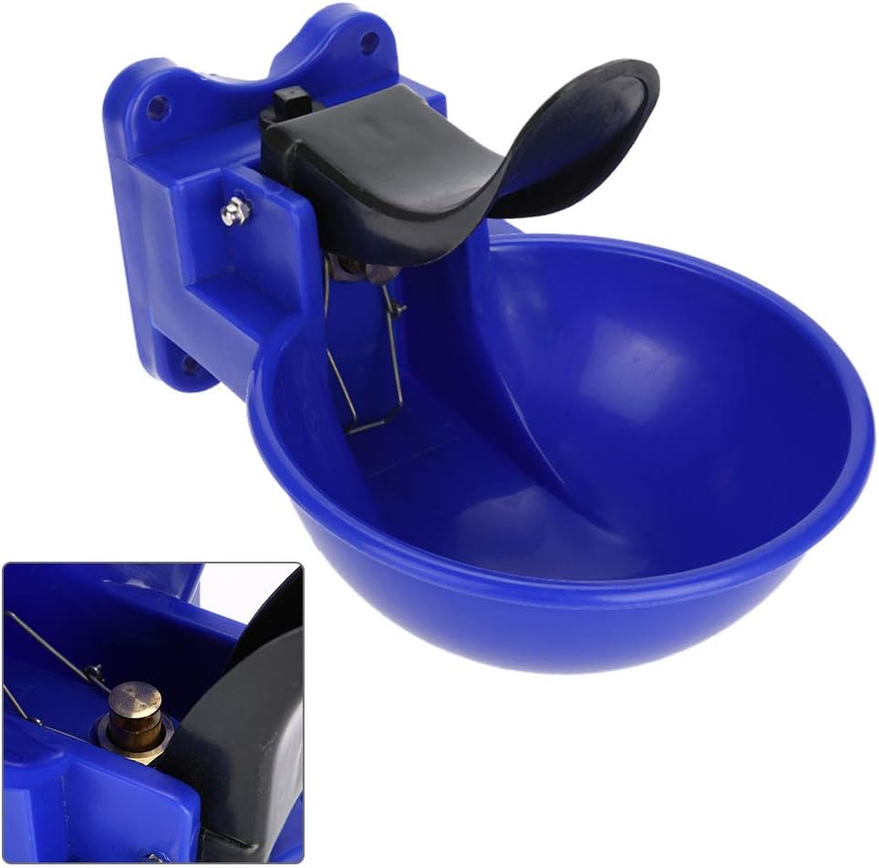 Water Bowl Heater with Float Valve Automatic Heated Animal Drinking Water Bowl Large Capacity for Goat Horse Cattle Pig Sheep Pet Dog