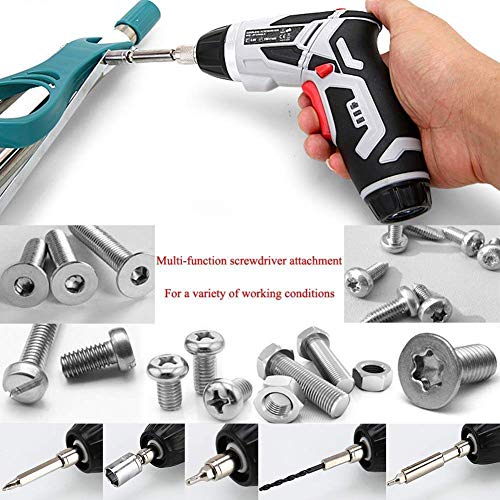 Samnuerly Elektroschrauber wiederaufladbar, Akku-Bohrschrauber 4 V, 46-teiliges Elektroschrauber-Set mit Tragetasche, 220 V – Bild 4