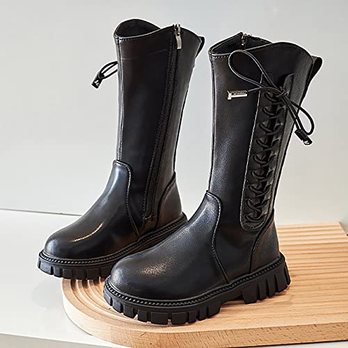 Cartoon Boots for Girls Outdoor Boots Little Kid Shoes Toddler Knee Boots Windproof Shoes for 4 to 12Years Kids4