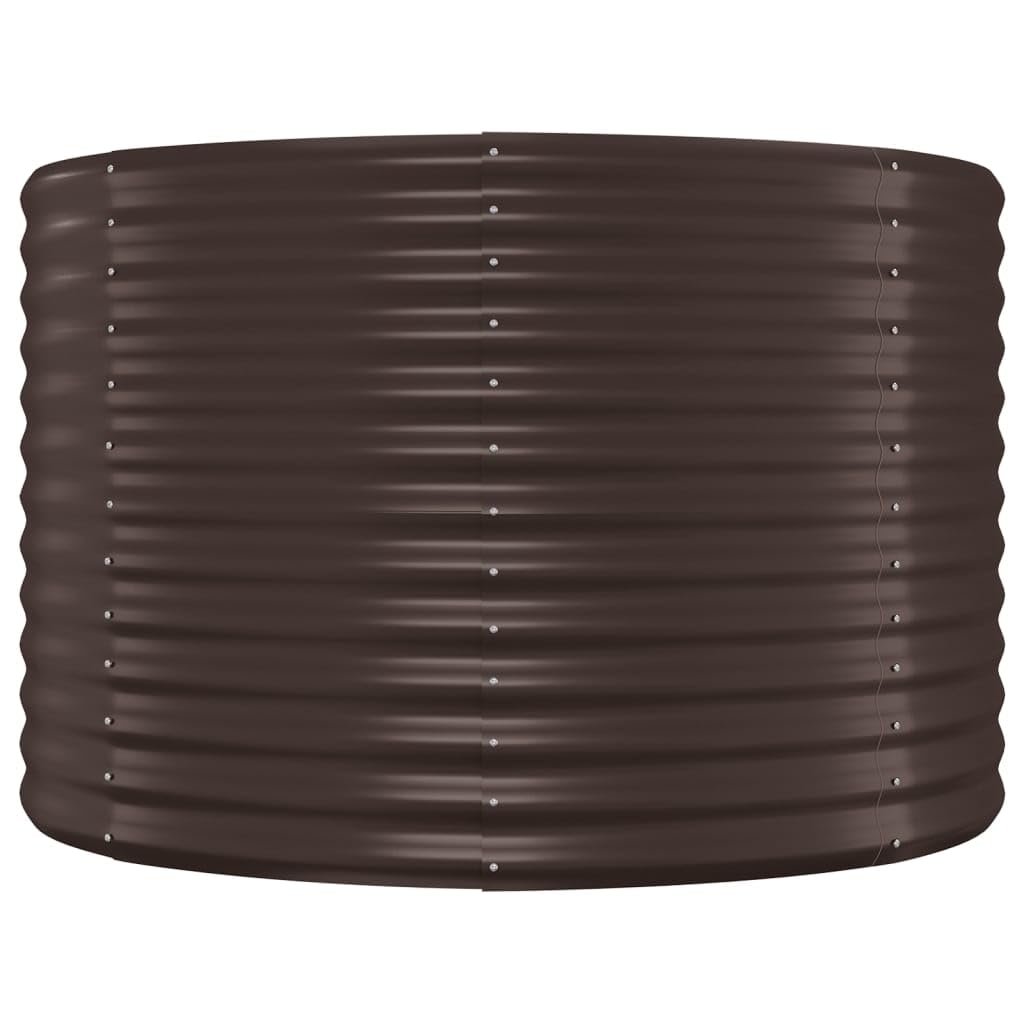 Jardinière Surélevée VidaXL 249x100x68cm - Bac à Fleurs En Acier Enduit Anthracite Pour Extérieur