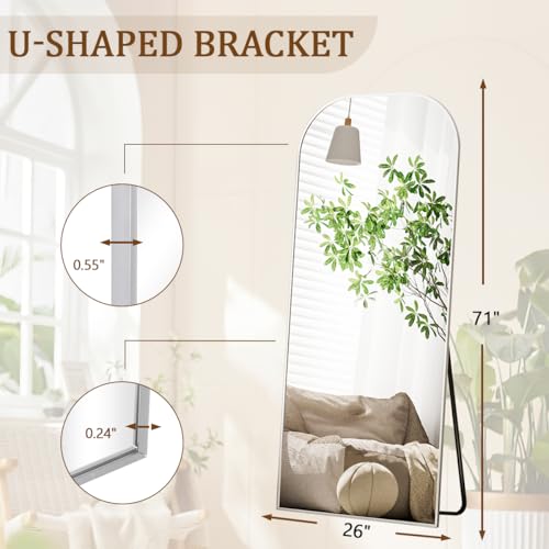 Image of Koonmi Full Length Mirror, 71 inchx26 inch Mirror Full Length with Stand