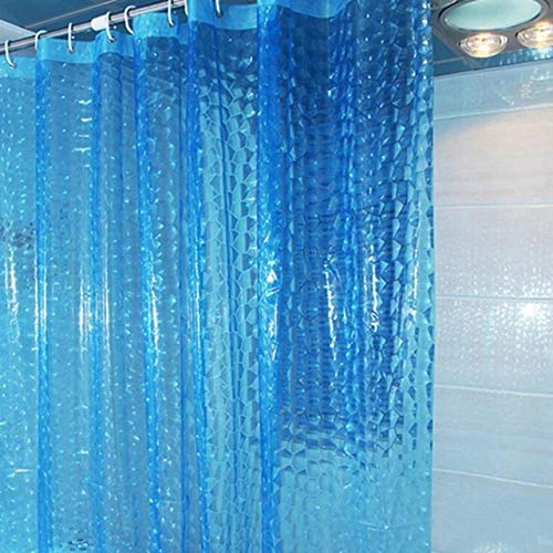 LinZX 3D thick waterproof mildew shower curtain bathroom toilet,Blue,180 * 200cm
