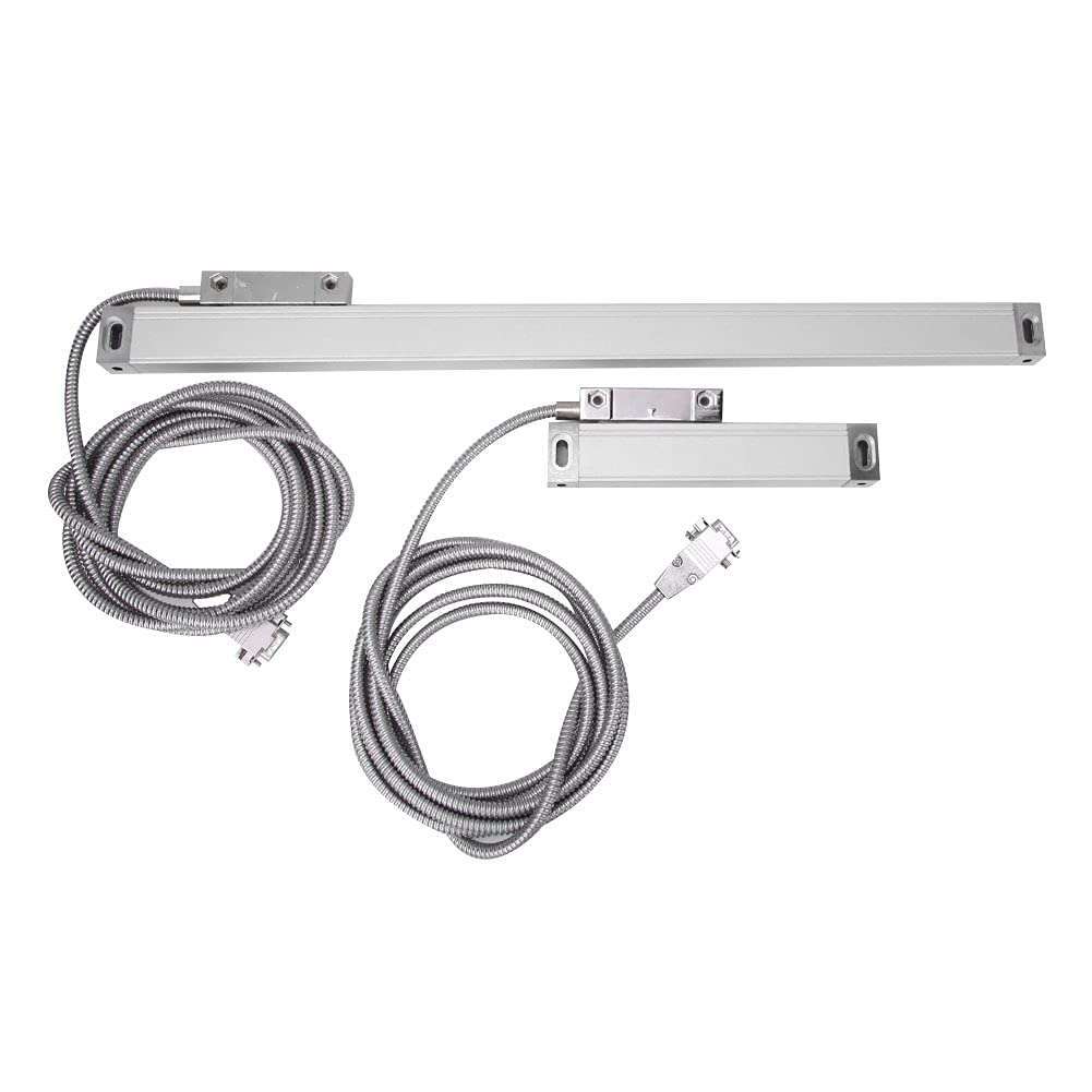 Odczyt skali liniowej 2AE 3AE Precyzyjny cyfrowy enkoder ze stopu aluminium do frezarki Tokarka Sprzęt CNC Zakres pomiarowy 100 mm 500 mm Zestaw 2 sztuk