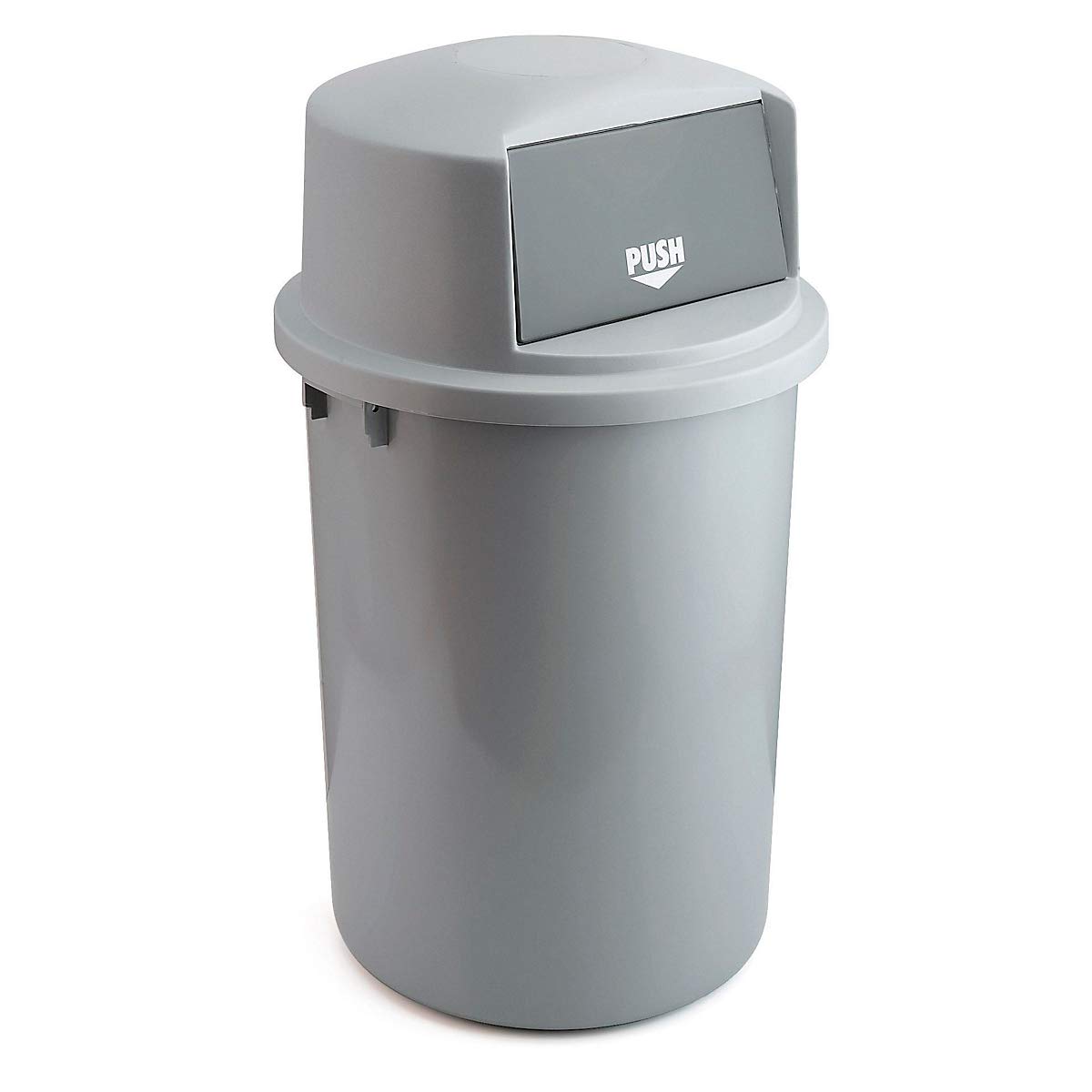 Contenitore per rifiuti push per esterno, capacità 126 l, alt. x Ø 980 x 580 mm.