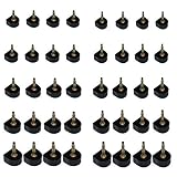 20 Pairs High Heel Replacement Tips, Doubletwo Black Heel Tip Taps Caps Shoes Replacement Dowels 8,9,10,11,12mm