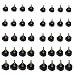 20 Pairs High Heel Replacement Tips, Doubletwo Black Heel Tip Taps Caps Shoes Replacement Dowels 8,9,10,11,12mm