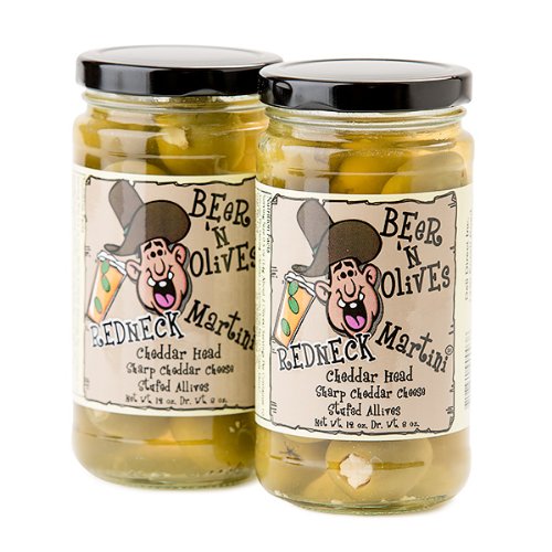 Martini Olives Stuffed with Cheddar Cheese (2 Jars) Grocery & Gourmet Food