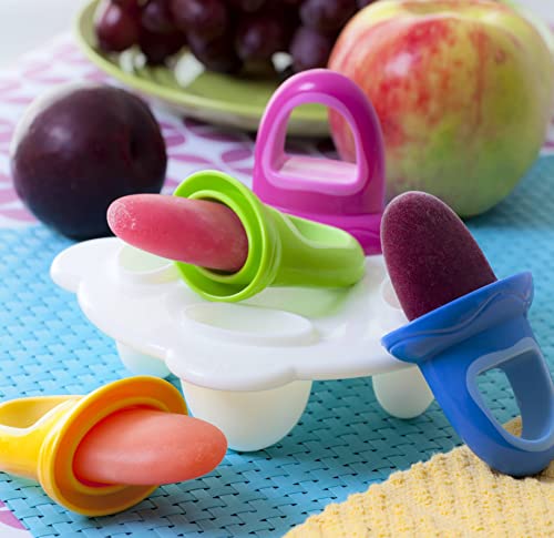 Nuby - Bandeja para polos - Recipiente para preparar 4 polos - Moldes para polos para bebés y niños - Multicolor - 320ml - Sin BPA Cover
