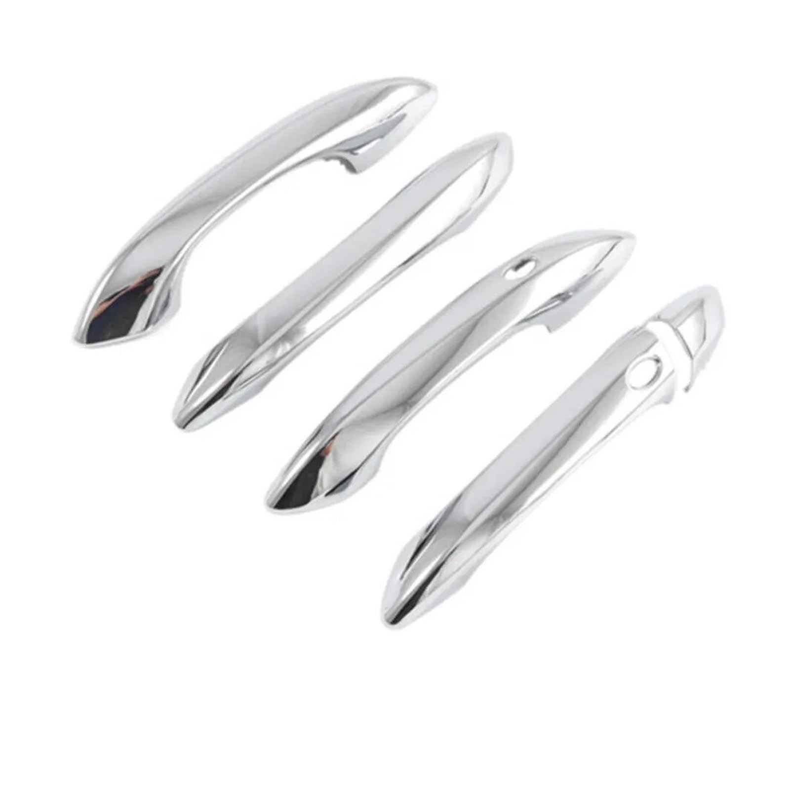 BWJQQJ Car Outer Door Handle for Hyundai for Tucson 2022 2023 LHD Car Carbon Fiber Style Chrome Exterior Door Handle Moulding Cover Trim Decoration ABS Auto