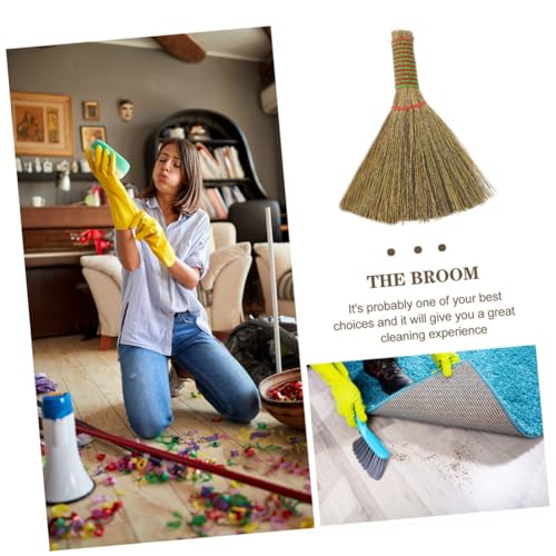 BESTOYARD 3st Küchenreinigungsbesen Strohbesen Kleiner Besen Campingbesen Haushaltsbesen Lieferungen Schreibtisch Reinigungsbürste Handbesen Mit Kurzem Stiel Kehrbesen Besenstiel Miscanthus – Bild 8
