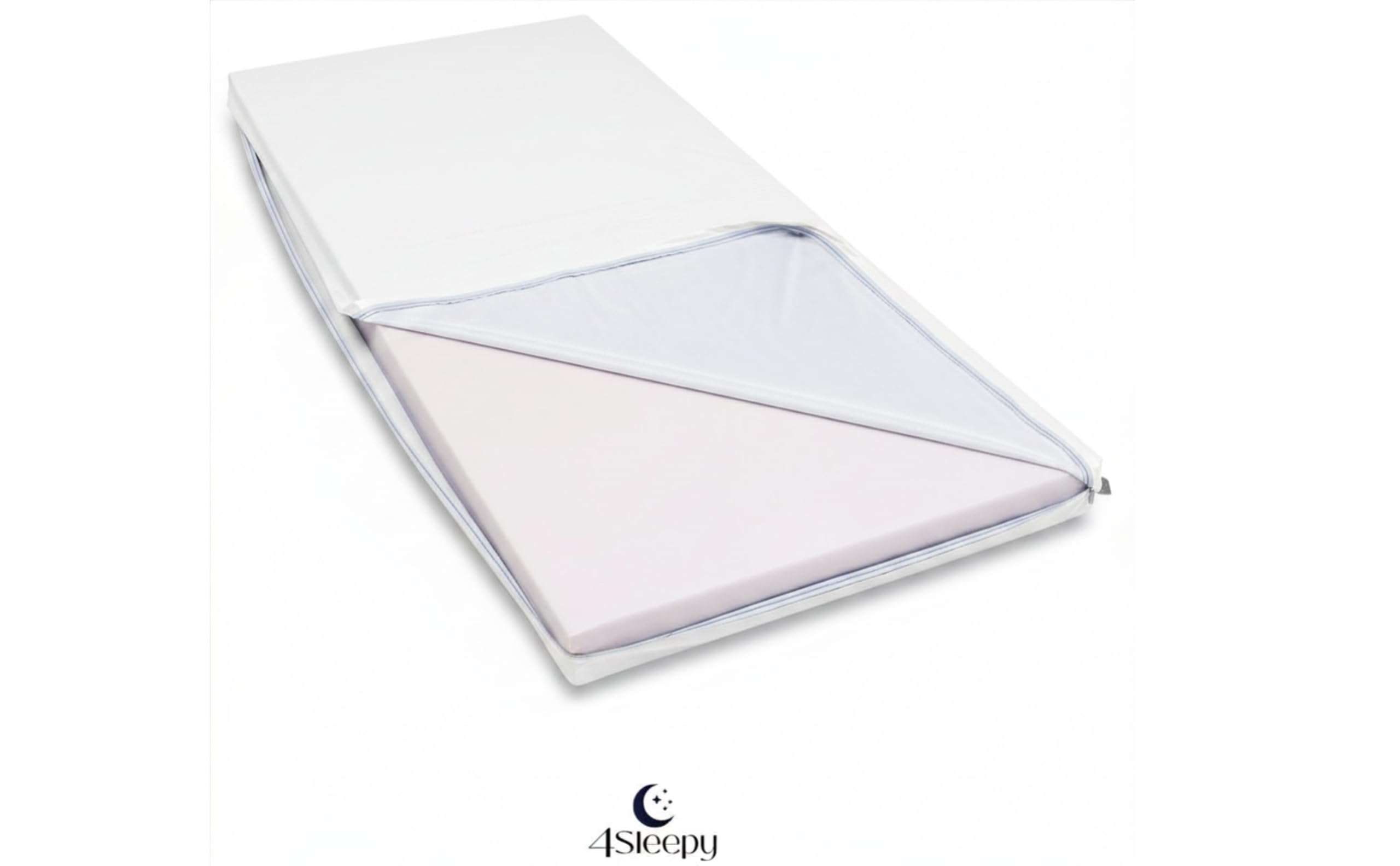 Colchón de rehabilitación de hospital con funda protectora impermeable (lavable), fabricado en Europa, 90 x 200 x 17. Funda de colchón impermeable en color blanco. Transpirable y lavable. Calidad