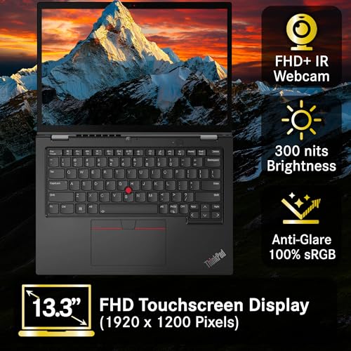 Image of Lenovo ThinkPad L13 Yoga Gen 5 2-in-1 Business Laptop 13.3 inch FHD+ Touchscreen, Intel Ultra 7 165U, 32GB DDR5 RAM, 512GB SSD, Wi-Fi 6E, FHD Webcam, Fingerprint Reader, Backlit KB, Win 11 Pro - Black