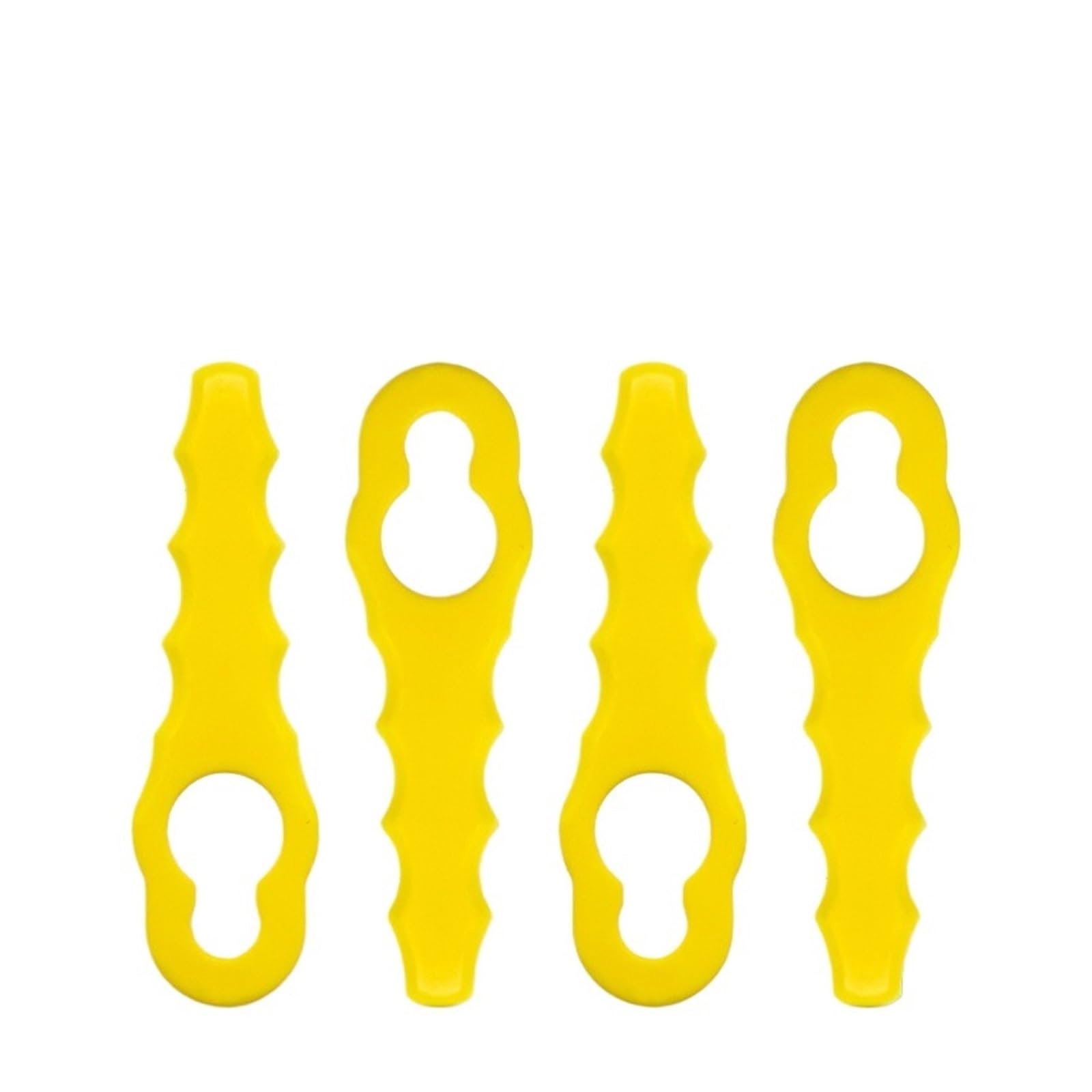 Genérico Cortacésped Universal L67, Cortador de Cuchillas de plástico, Juego de Cuchillas de plástico, Robot cortacésped antirotura de Alta dureza, Accesorio(100pcs L67 Yellow)