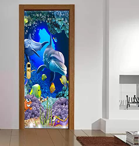 Image of Decorative Door Wallpaper Wall Poster for Home, Office, Kitchen, Living Room, Bedroom Doors etc(Size-30x78 inch) 10 (Design 03)