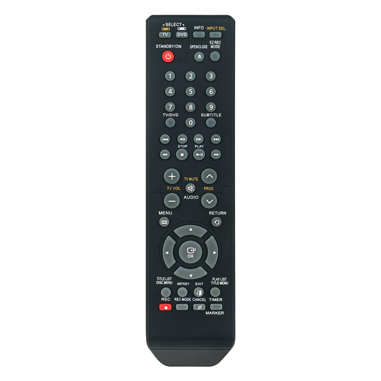 AK59-00061A 00061A Replacement Remote Control Compatible for Samsung DVD-R150 DVD-R160 DVD-R120 DVD-R130 DVD-R149 DVD-R155 DVD-R156 DVD-R128 DVD-R129