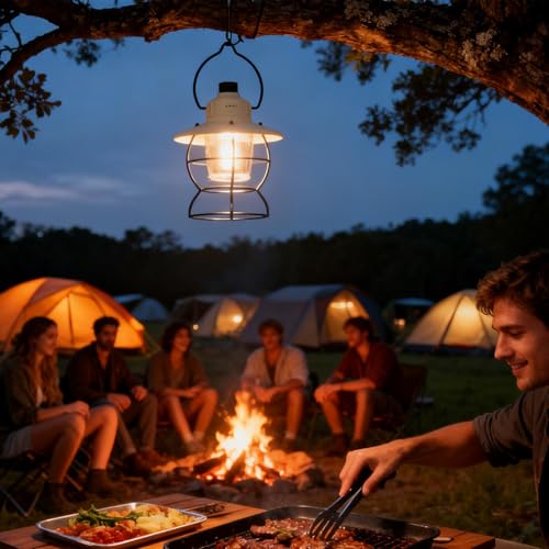 Lanterne électrique de camping LED rétro à 3 modes pour randonnée - 3