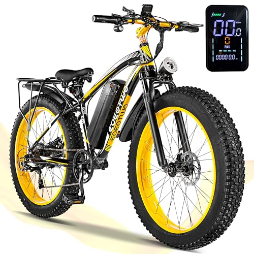 EOEOTWO Electric Bike for Adults, 33 MPH 60+Miles Electric Bicycle, 26' Fat Tire...