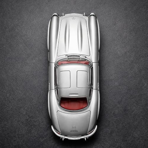 Image of Wizplex Bburago Official Licensed Mercedes-Benz 300 SL 1954 1:64 Scale Die Cast Metal Toy Car with Opening Front Doors - Collectible Miniature Model for Display and Gifting, Ages 3 and Up