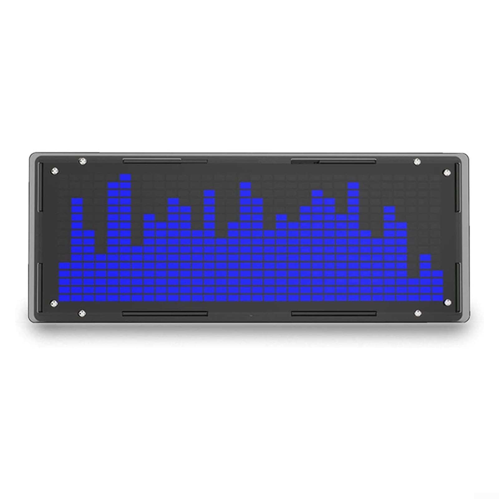 DIY LED-Musikanalysator-Set mit 8 Anzeigemodi, FFT-Audio-Visualizer-Board, einstellbare Helligkeit, Wecker und Display für Stereoanlage, rot, blau, grün (weiß)