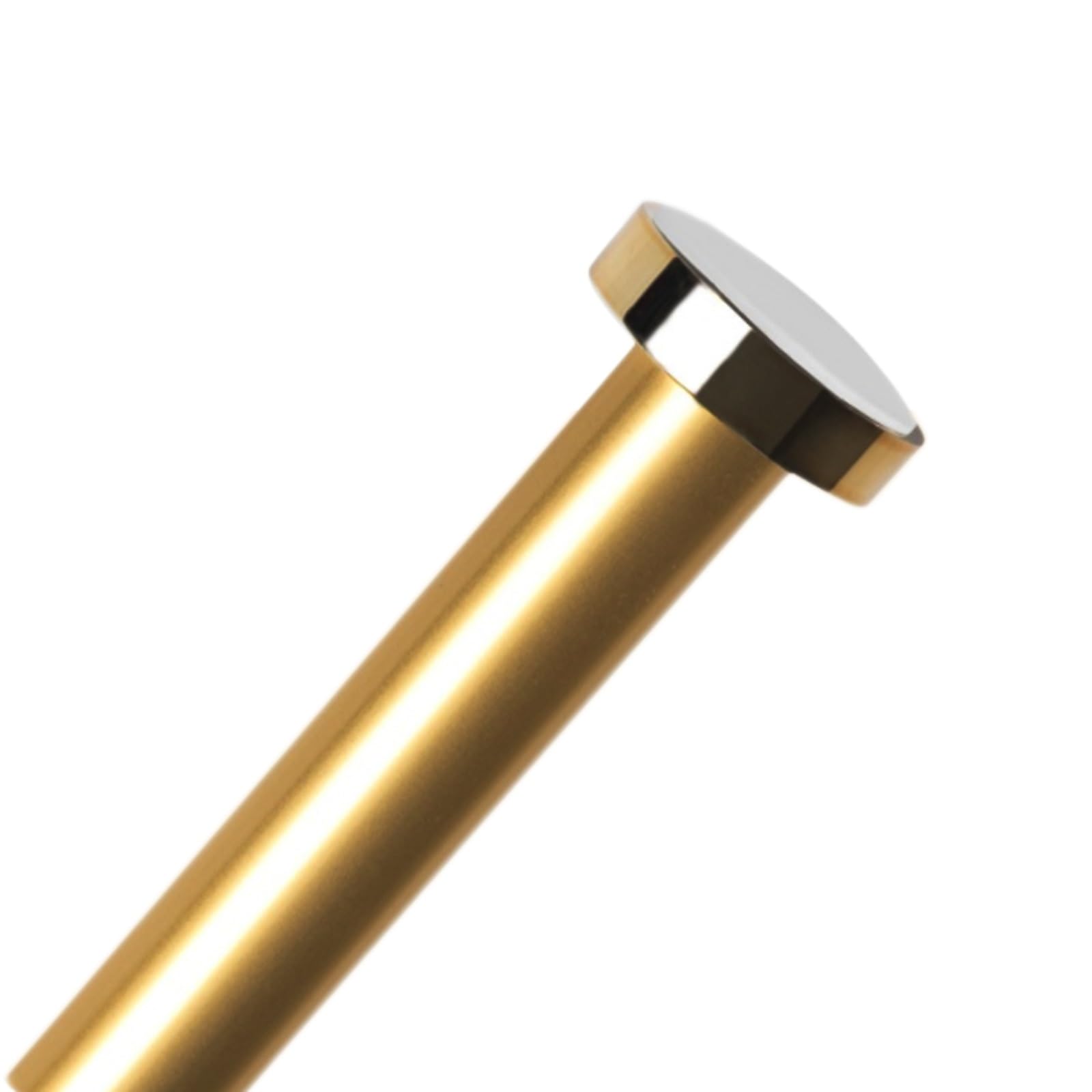 GLDYTVF No-Drill Adjustable Curtain Rod 50-280cm Heavy Duty Telescopic Aluminum Tension Pole for Bedroom Living Room Balcony - Gold Finish 150-280cm (4.9-9.1ft)
