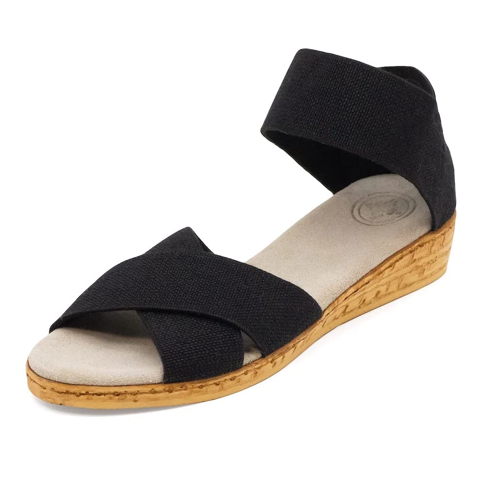 Charleston Shoe Company Peachtree - Black Linen- 8