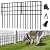25 Pack Animal Barrier Fences, 1.25in Gap No Dig Garden Fence for Dog Rabbit, 17in (H) X 27ft (L) Rustproof Metals Ground Defense Border for Garden, Patio, Yard, Landscaping