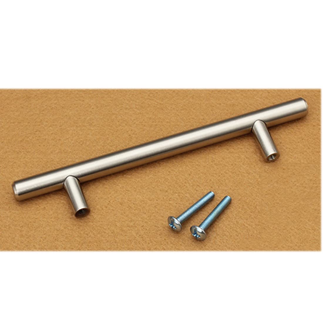 Griffe für Küchentüren, Badezimmerschrankgriffe, Schubladengriffe, Möbelgriffe, Edelstahl-Schrankgriffe, Schrank-T-Griffe for Kleiderschrank, Küche, 1 Stück (Farbe: B, Größe: 160 mm) ( Color : Hole Pi