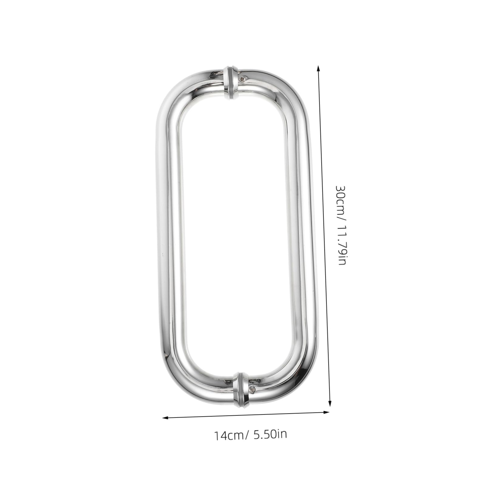 STOBAZA Stainless Steel L-Shape Handle for Back to Back Doors Glass Door Pulls