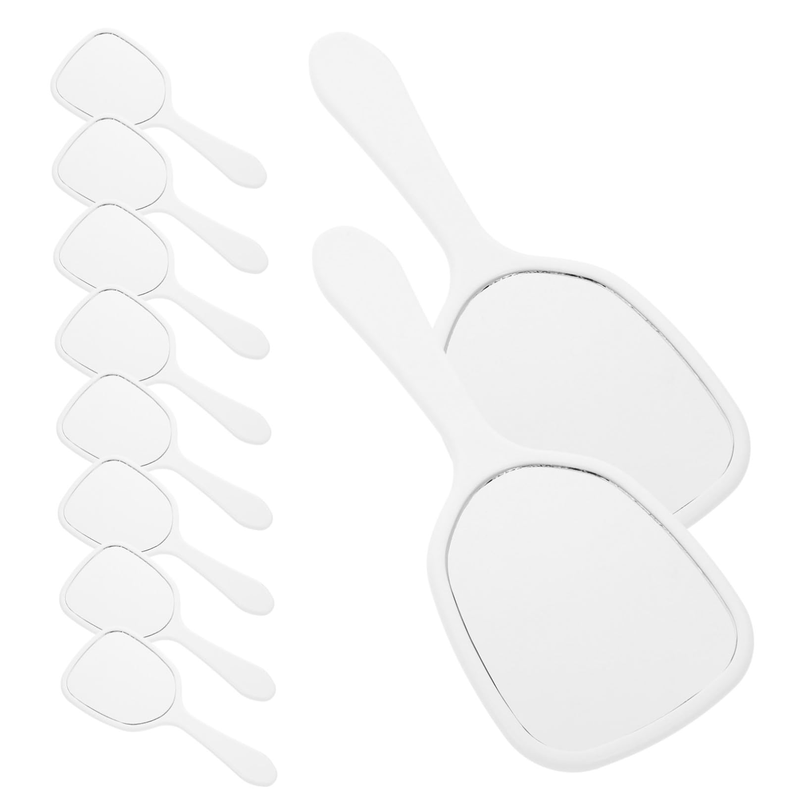 WOONEKY 16 Stück Tragbarer Kosmetik Handspiegel Kompakt und Leicht Hochauflösend für Reisen und Zuhause für Frauen