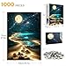 Moonlight Jigsaw Puzzles for Adults 1000 Pieces, Sparkling Beach Nature Landscape 1000 Piece Puzzle for Adults, Fun Hard Difficult Impossible Challenging Jigsaw Puzzles 1000 Pieces