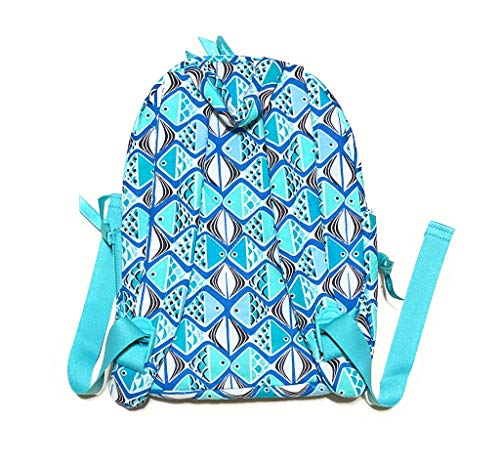 Vera Bradley Essential Compact Backpack Go Fish Blue2