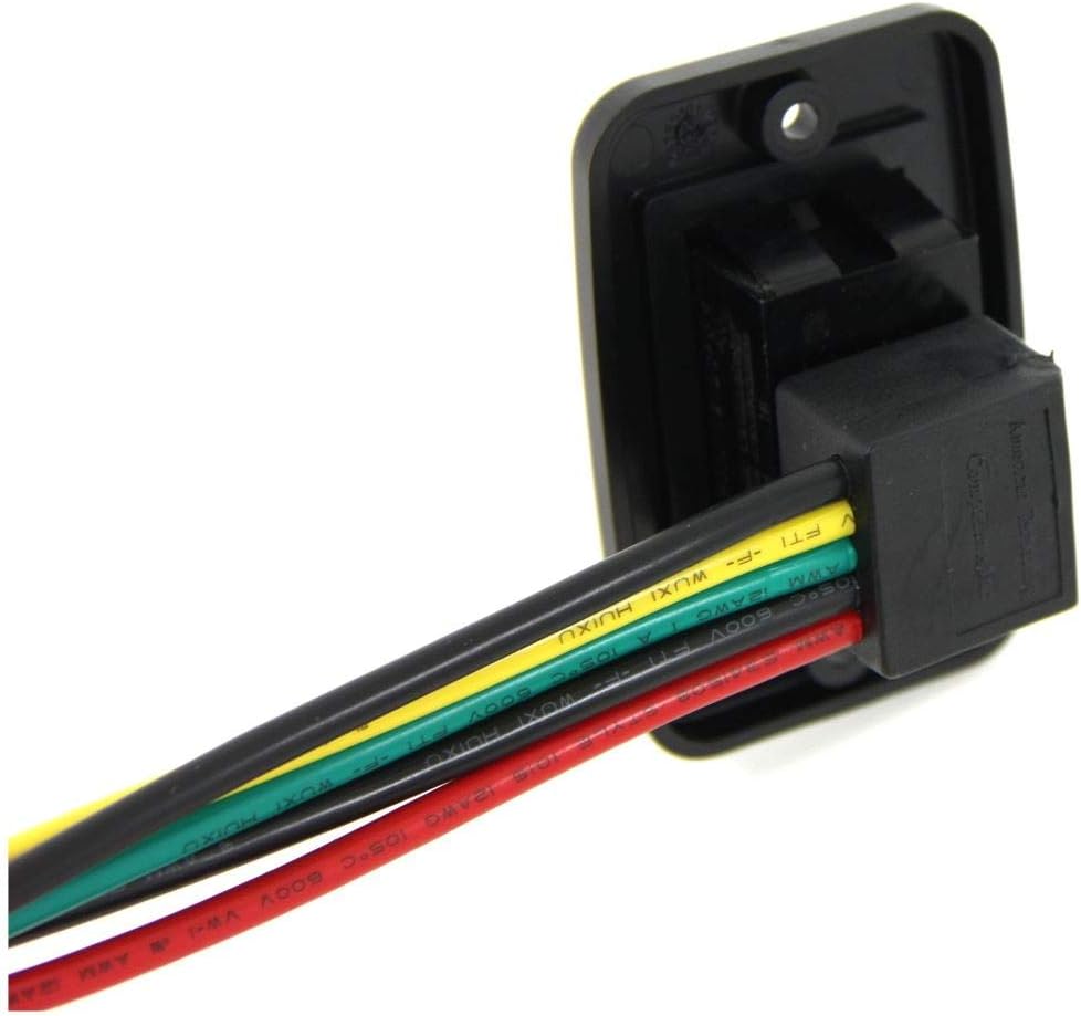 Lippert Components Slide-Out Electric Switch Assembly Replacement - Black — For Above Floor and Through Frame Slides - Exact-Match Component - Easy, DIY Installation - Full Switch Assembly Included — 117460